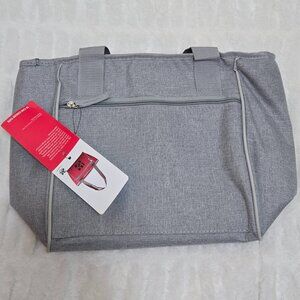 Insulated Gray Bag Cooler Tote Holds (16) 12 Ounce Cans (NWT) Brand New
